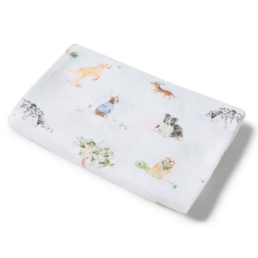 SNUGGLE HUNNY ORGANIC MUSLIN WRAP - DOG PARK