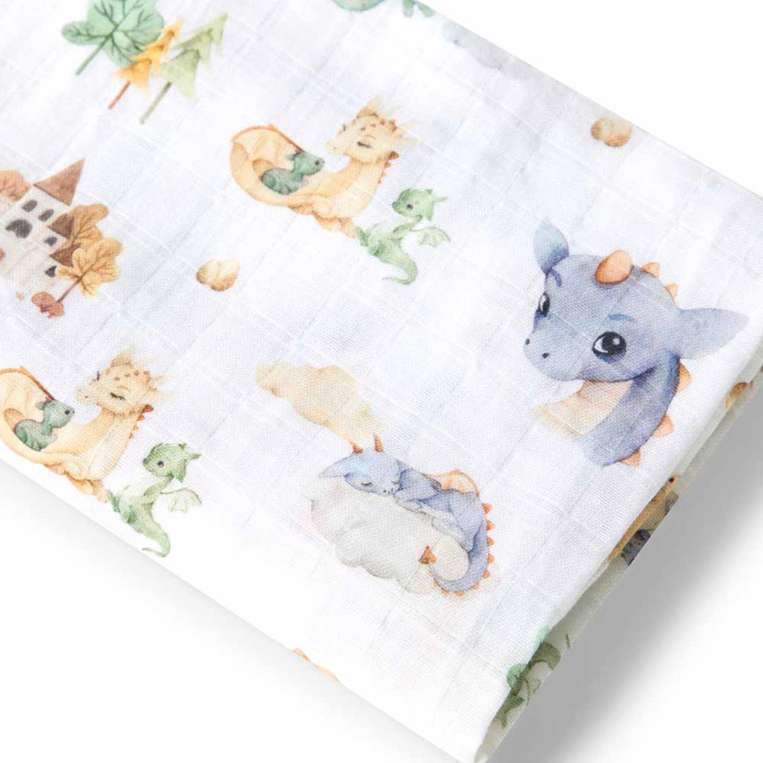 SNUGGLE HUNNY ORGANIC MUSLIN WRAP - DRAGON