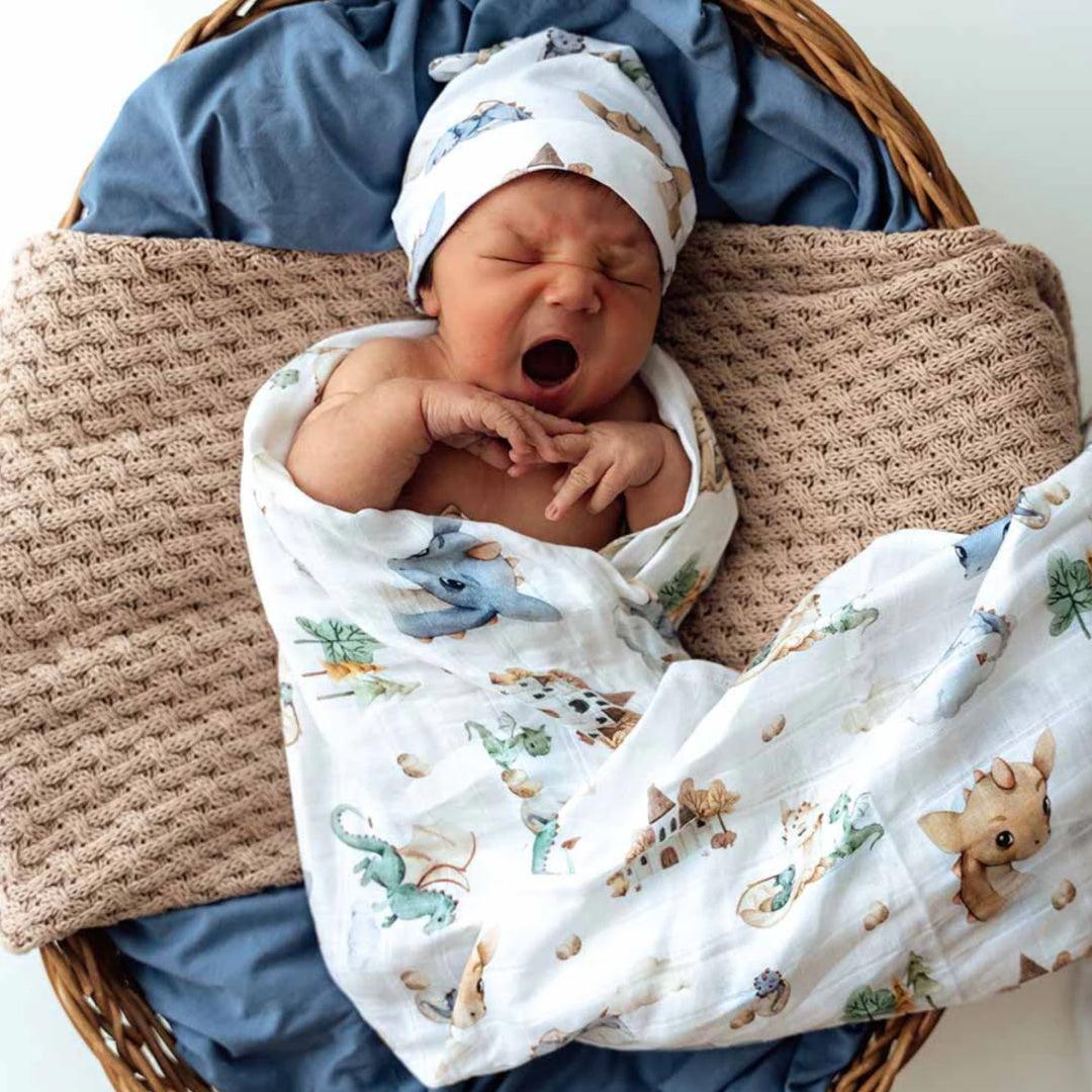 SNUGGLE HUNNY ORGANIC MUSLIN WRAP - DRAGON