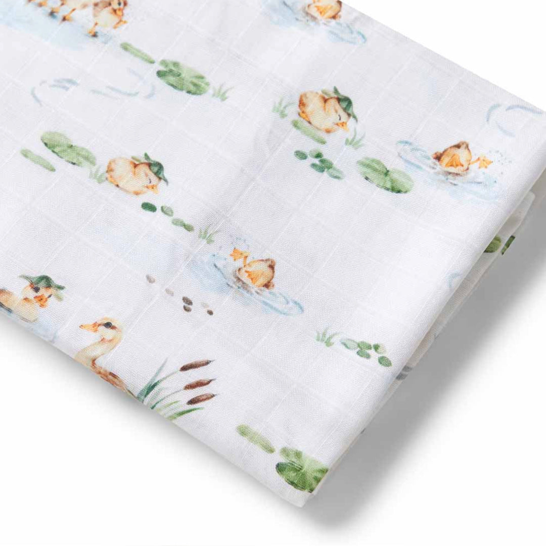SNUGGLE HUNNY ORGANIC MUSLIN WRAP - DUCK POND