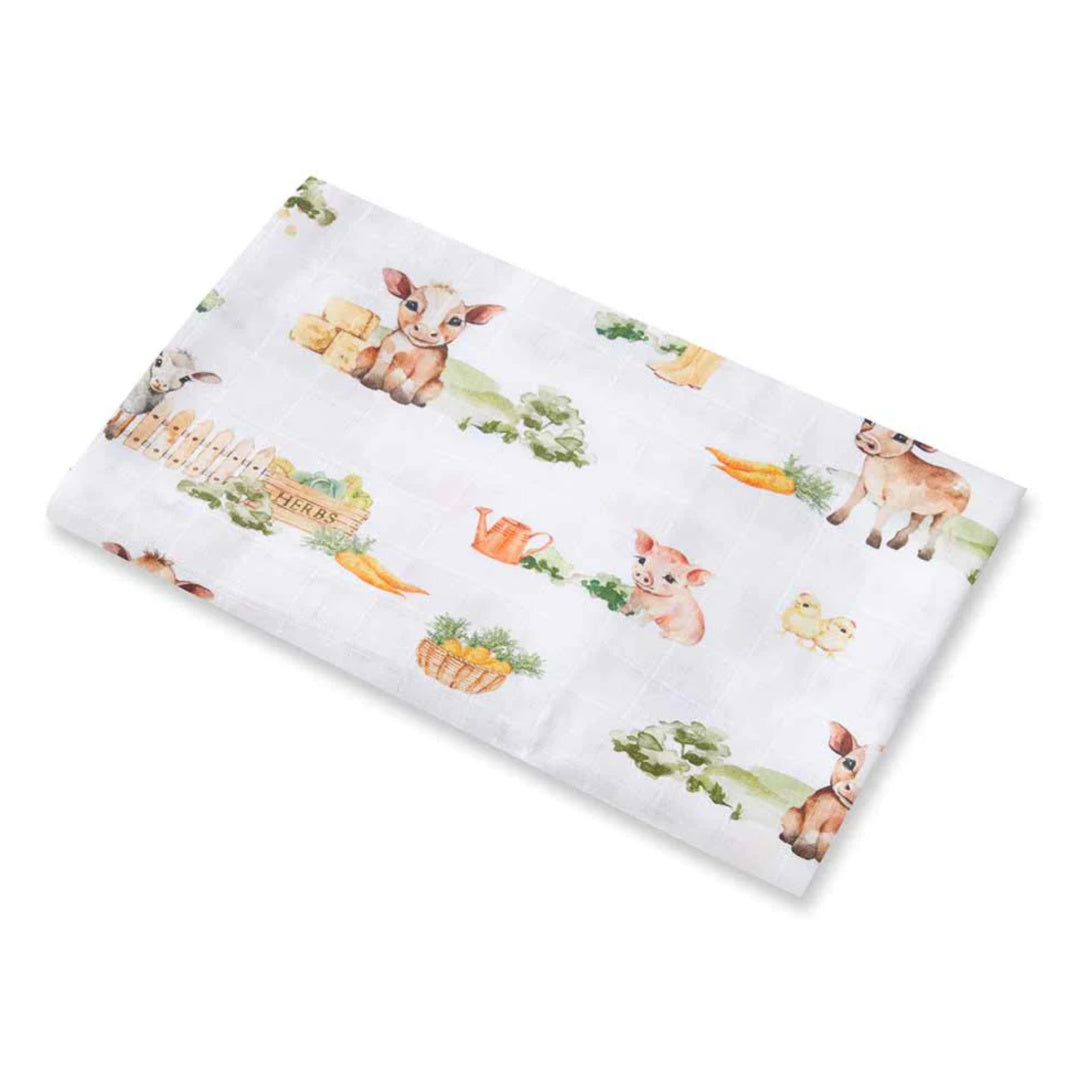 SNUGGLE HUNNY ORGANIC MUSLIN WRAP - FARM