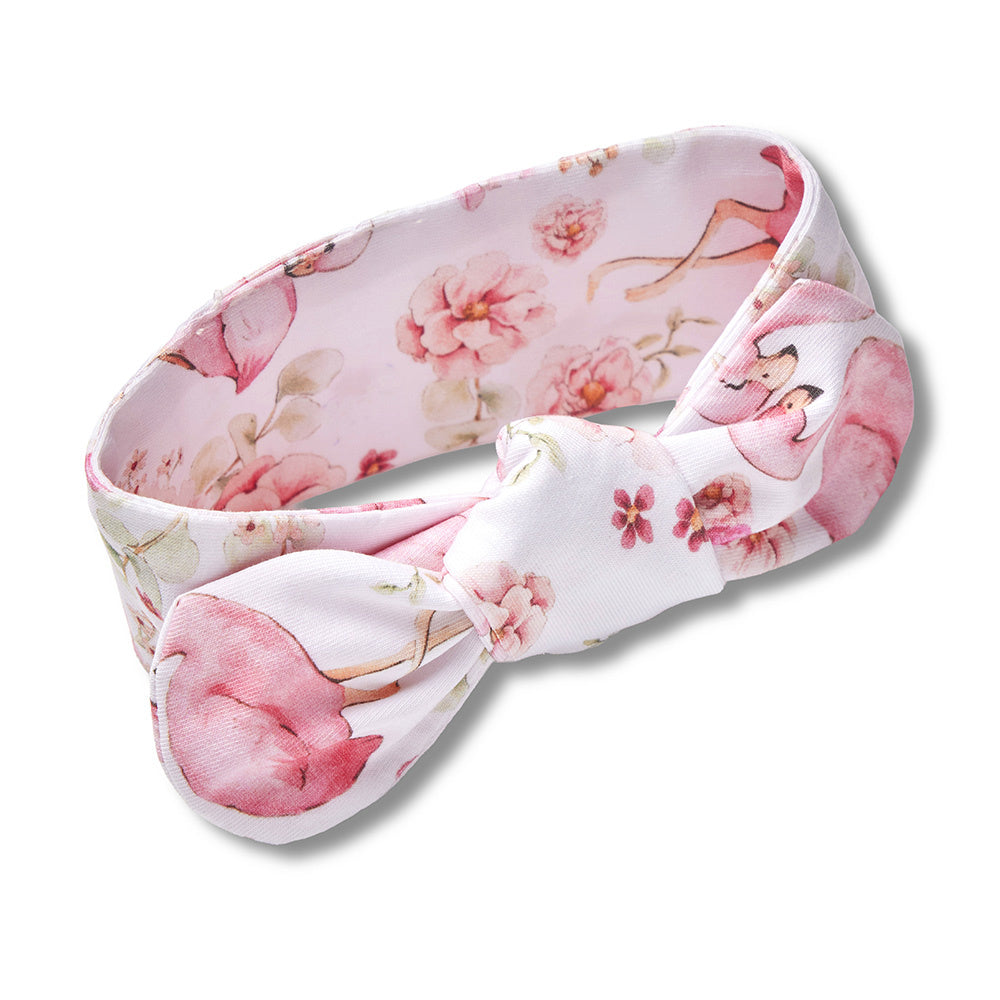 SNUGGLE HUNNY ORGANIC TOPKNOT - FLAMINGO