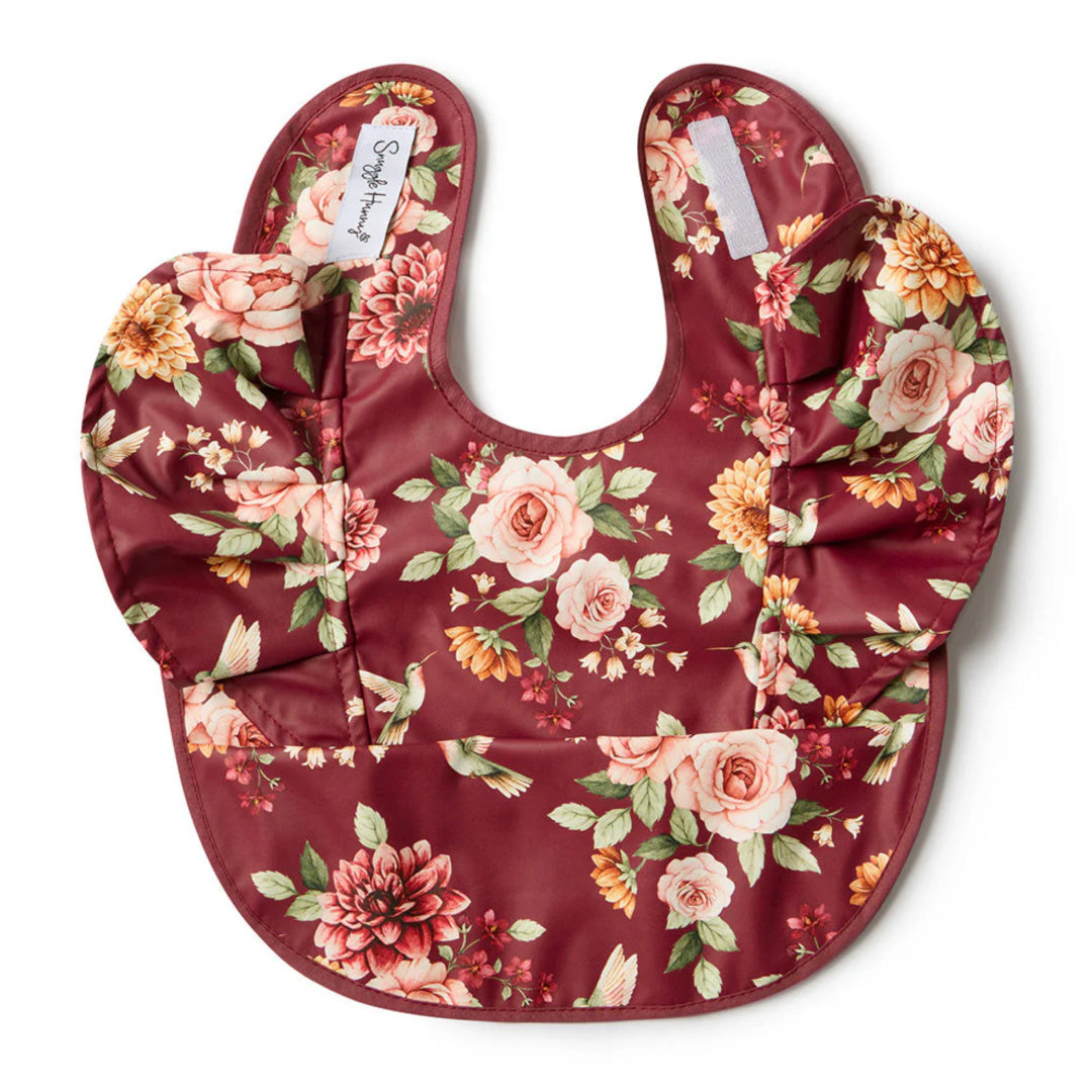 SNUGGLE HUNNY FRILL SNUGGLE BIB - FLORAL FLUTTER