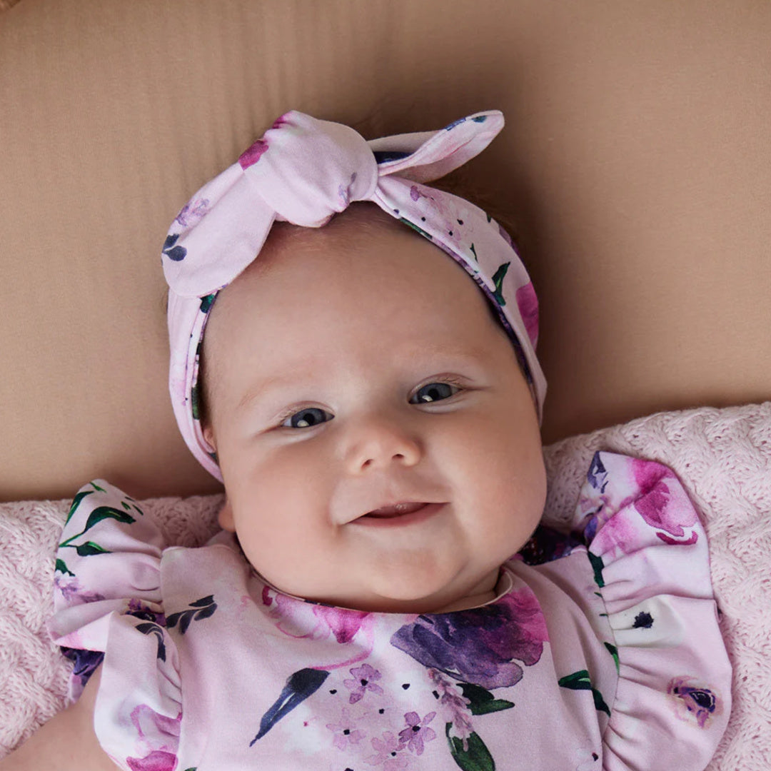 SNUGGLE HUNNY ORGANIC TOPKNOT - FLORAL KISS