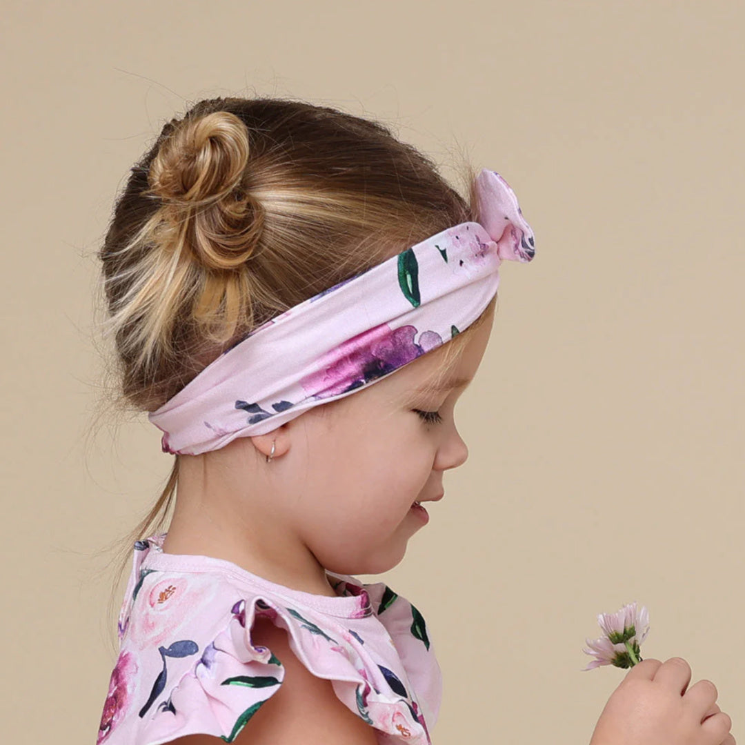SNUGGLE HUNNY ORGANIC TOPKNOT - FLORAL KISS