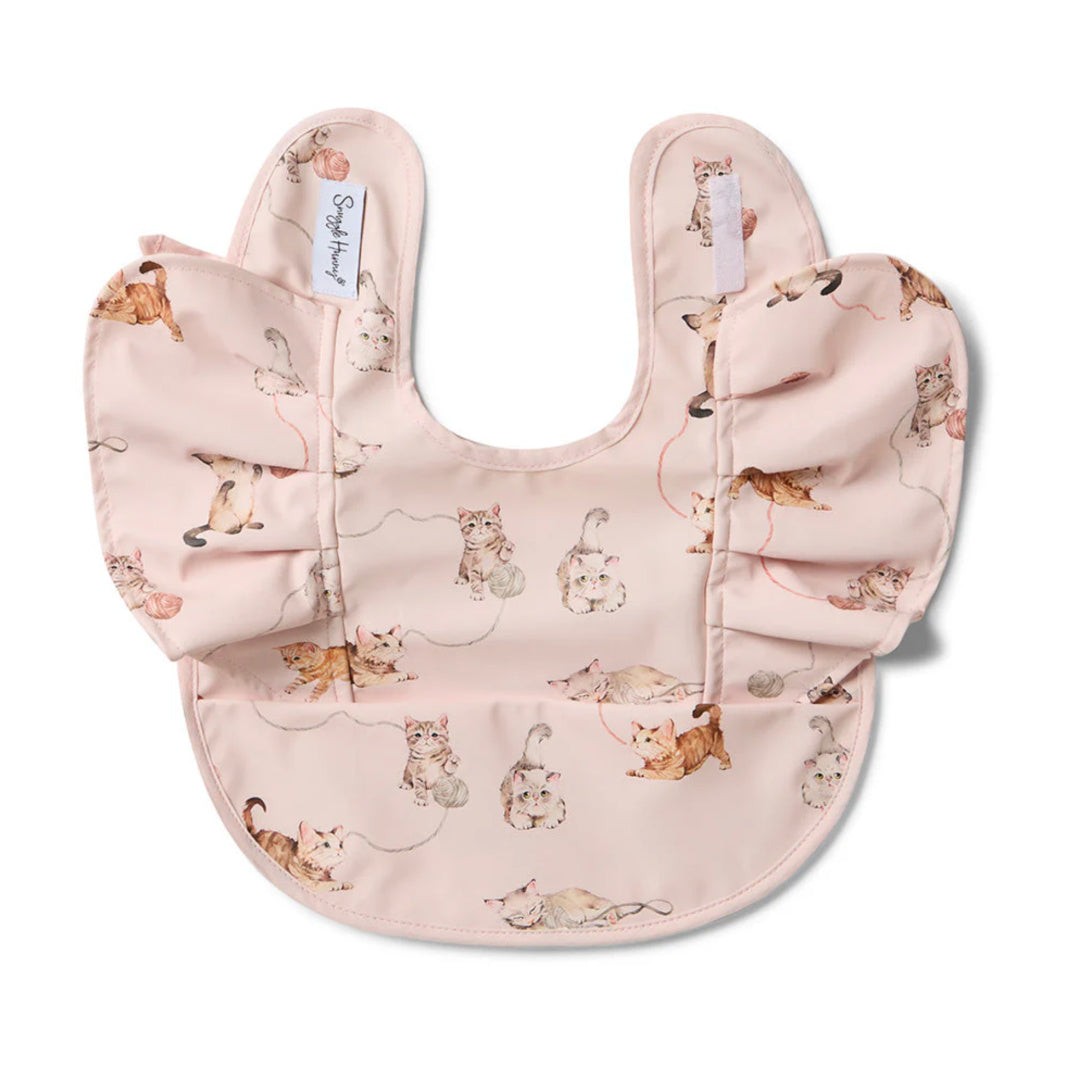 SNUGGLE HUNNY FRILL SNUGGLE BIB - KITTENS