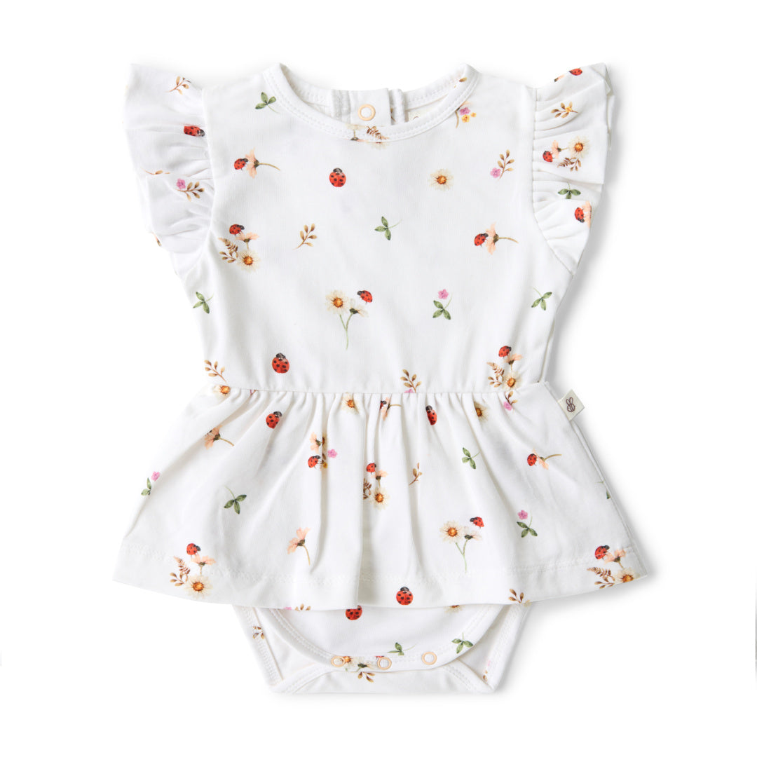 SNUGGLE HUNNY ORGANIC DRESS - LADYBUG