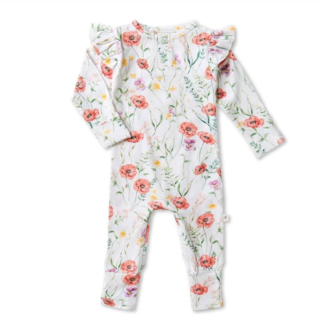 SNUGGLE HUNNY ORGANIC GROWSUIT - MEADOW