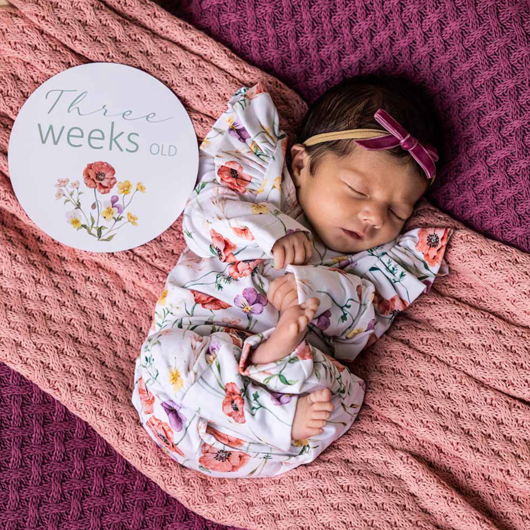 SNUGGLE HUNNY ORGANIC GROWSUIT - MEADOW