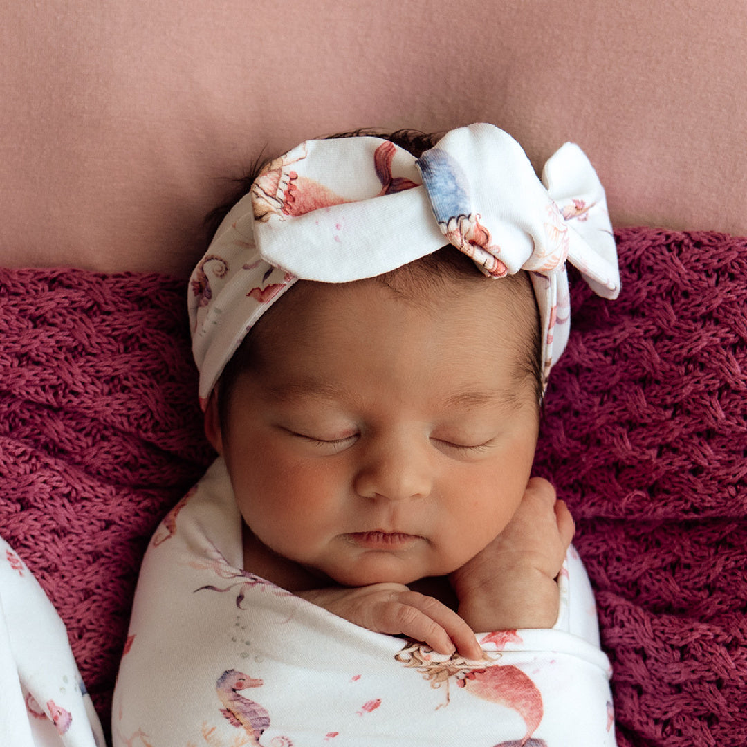 SNUGGLE HUNNY ORGANIC TOPKNOT - MERMAID