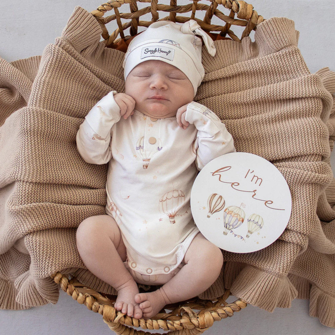 SNUGGLE HUNNY REVERSIBLE MILESTONE CARDS - UP &amp; AWAY