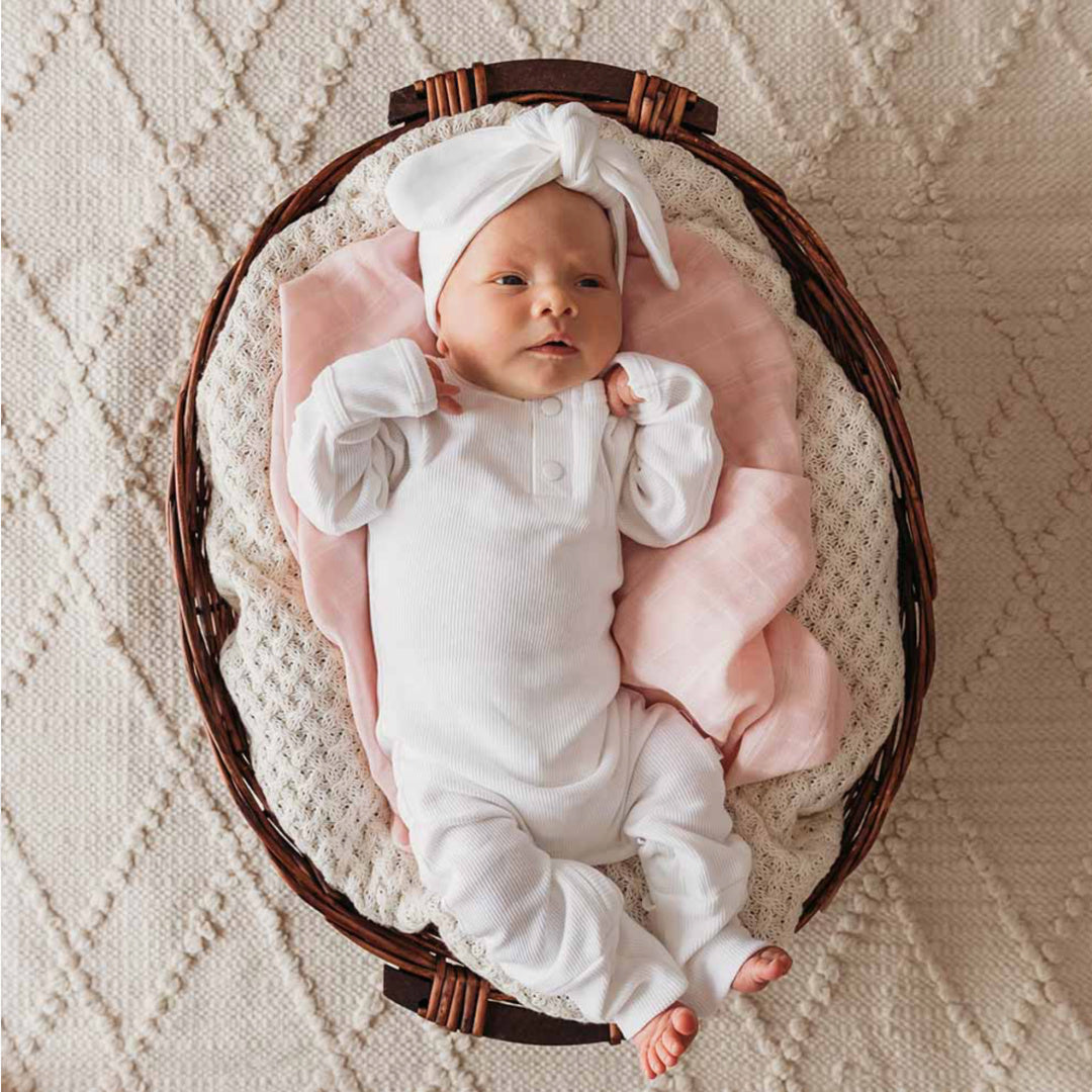 SNUGGLE HUNNY ORGANIC GROWSUIT - MILK