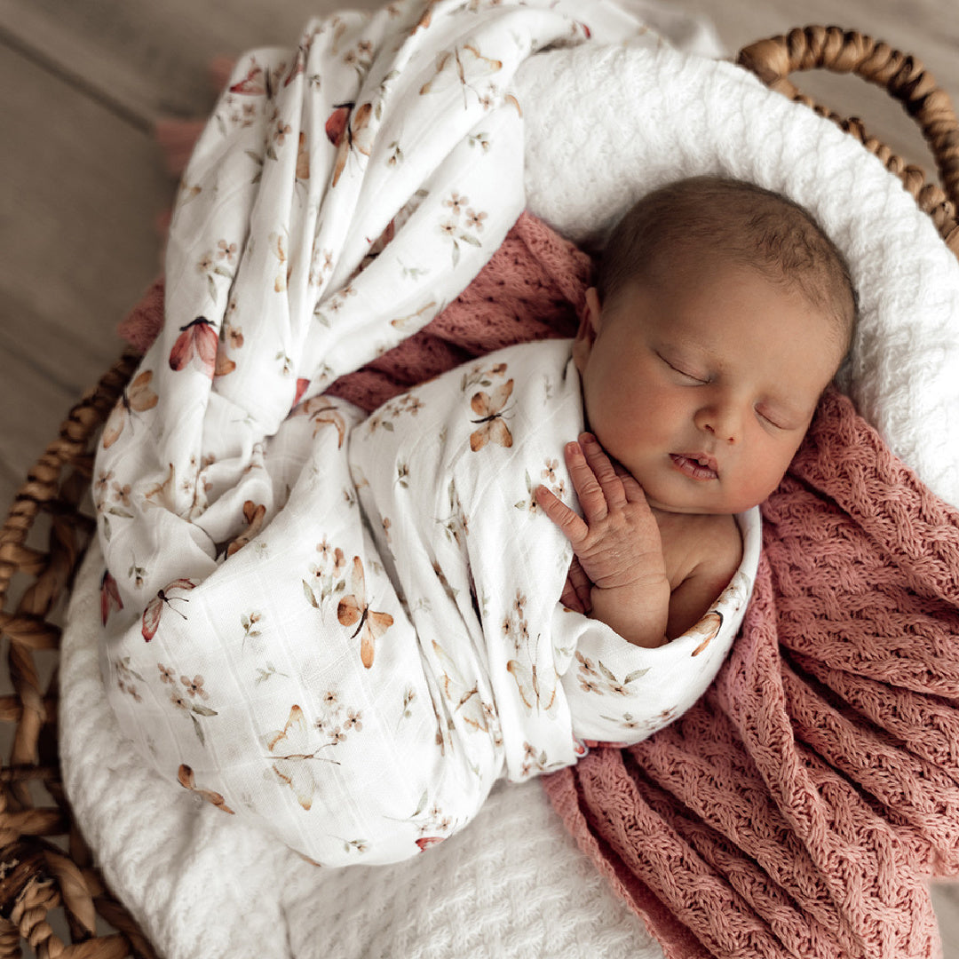 SNUGGLE HUNNY ORGANIC MUSLIN WRAP - BUTTERFLY