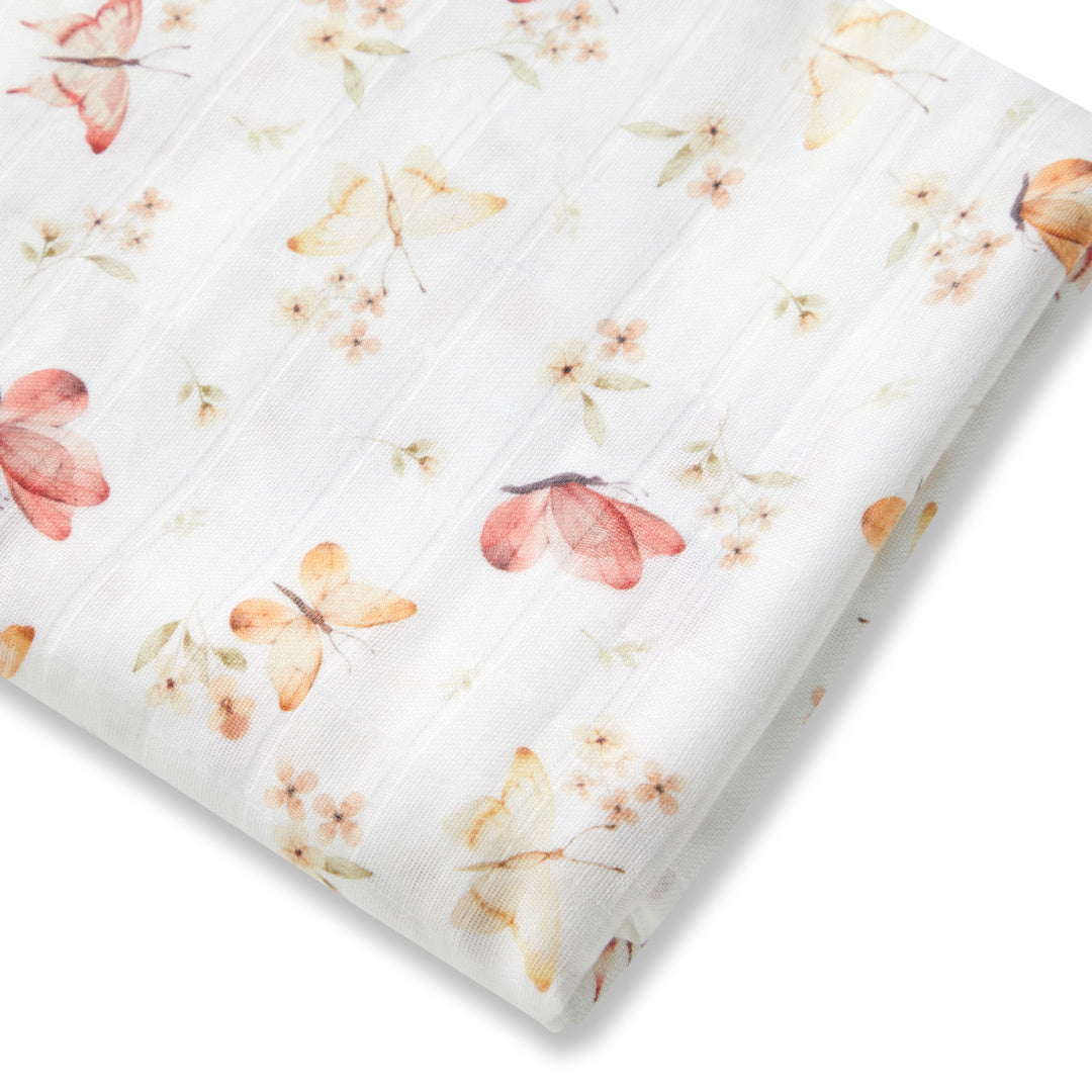 SNUGGLE HUNNY ORGANIC MUSLIN WRAP - BUTTERFLY