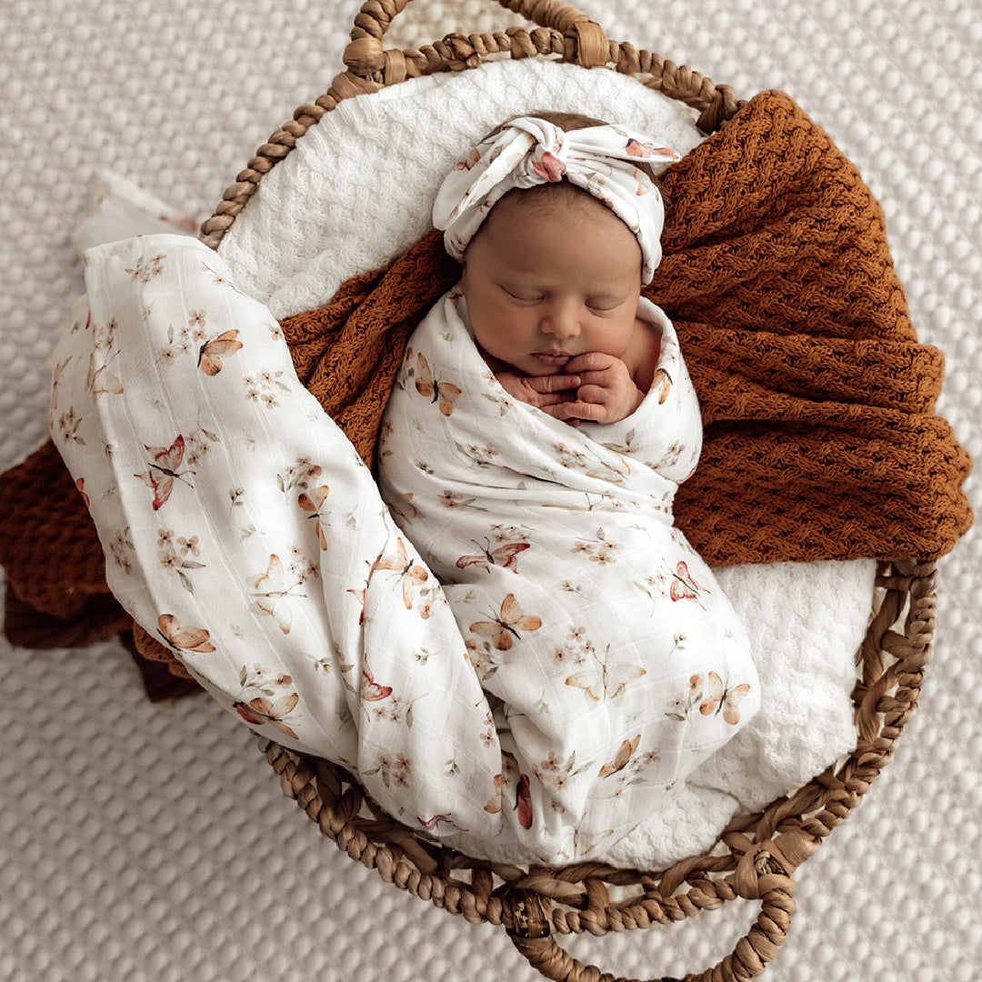 SNUGGLE HUNNY ORGANIC MUSLIN WRAP - BUTTERFLY