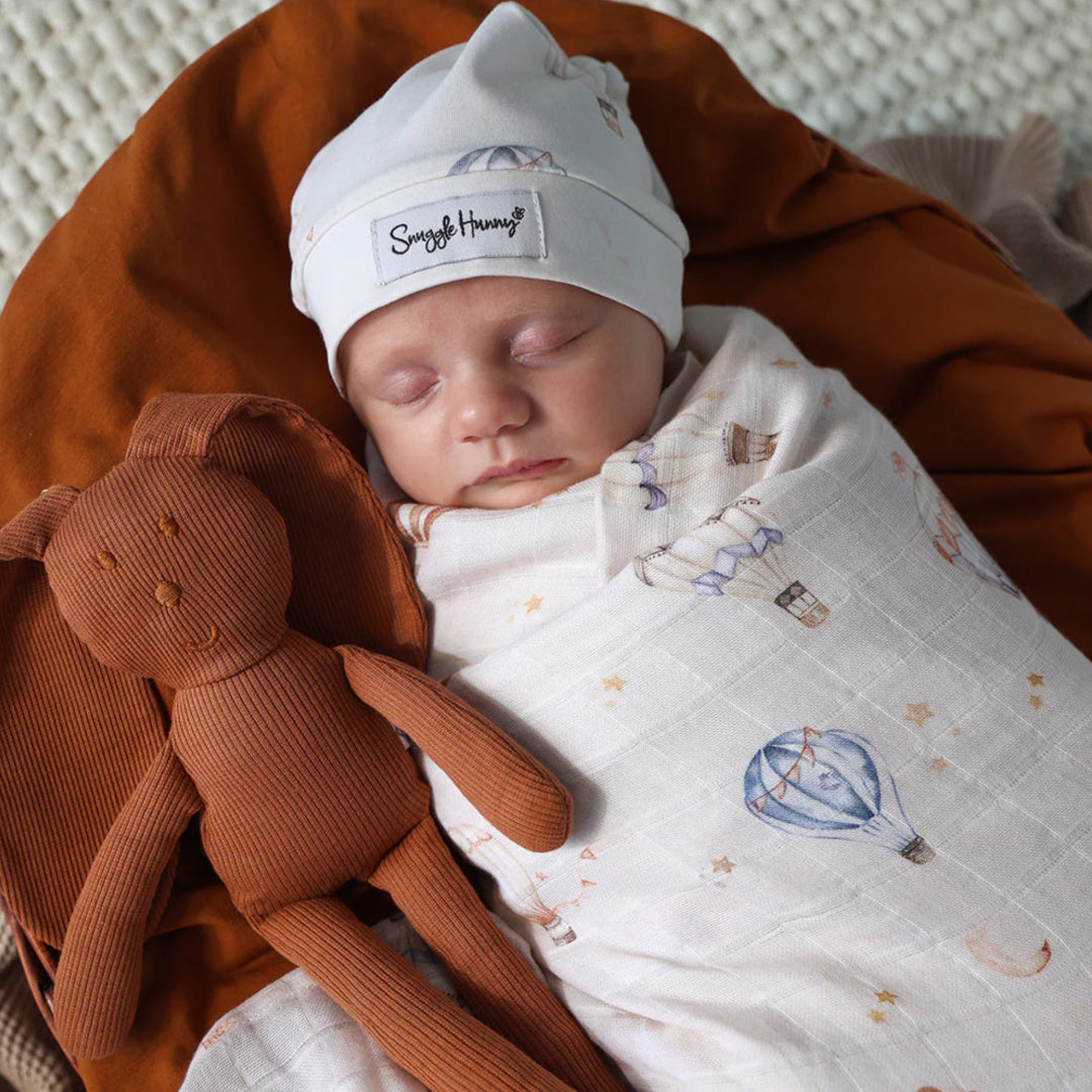 SNUGGLE HUNNY ORGANIC MUSLIN WRAP -  UP &amp; AWAY