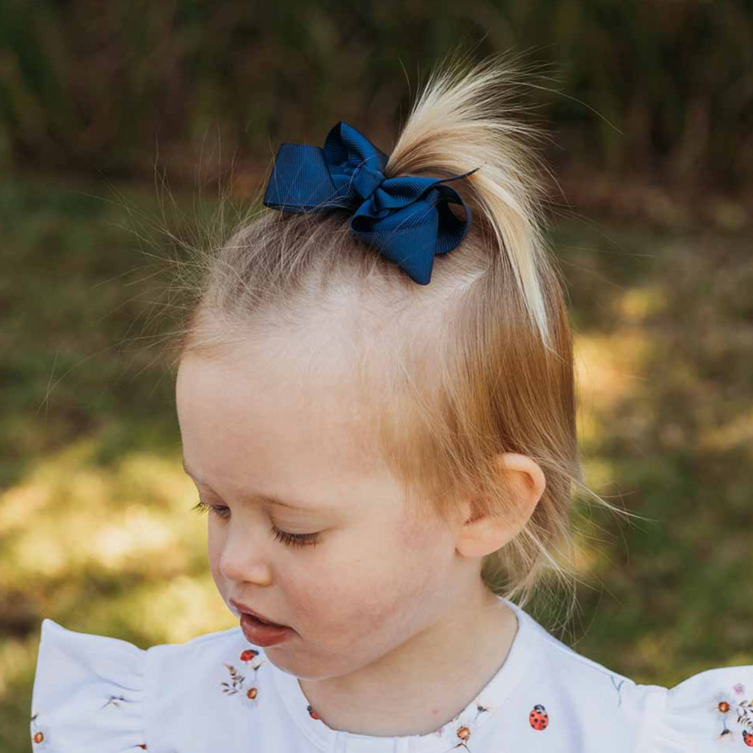 SNUGGLE HUNNY BOW CLIP MEDIUM - NAVY