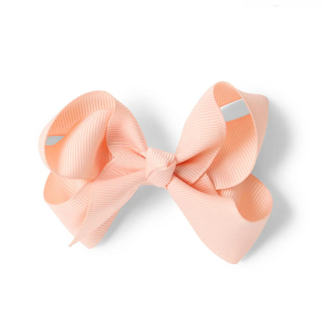 SNUGGLE HUNNY BOW CLIP MEDIUM - PEACH