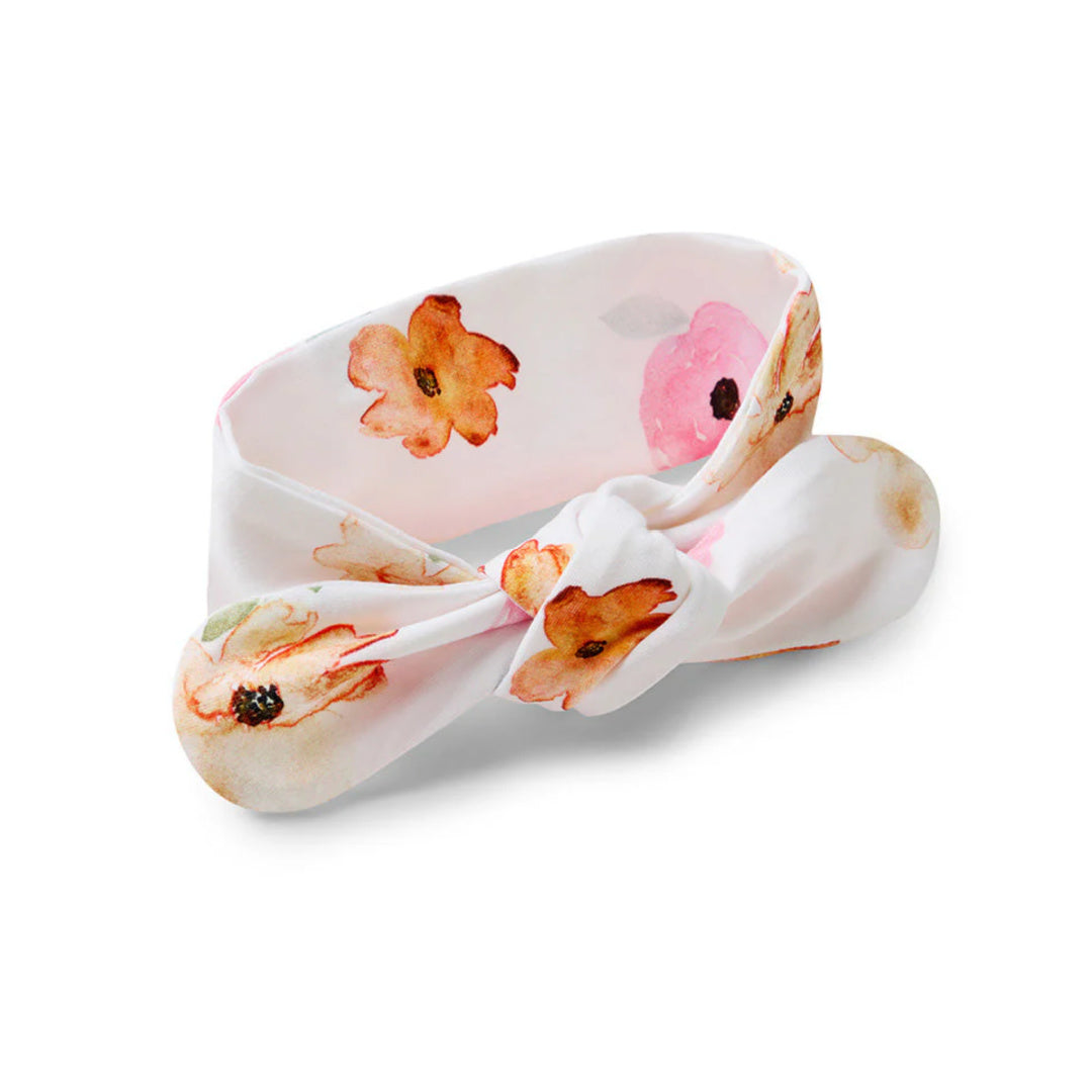 SNUGGLE HUNNY ORGANIC TOPKNOT - POPPY