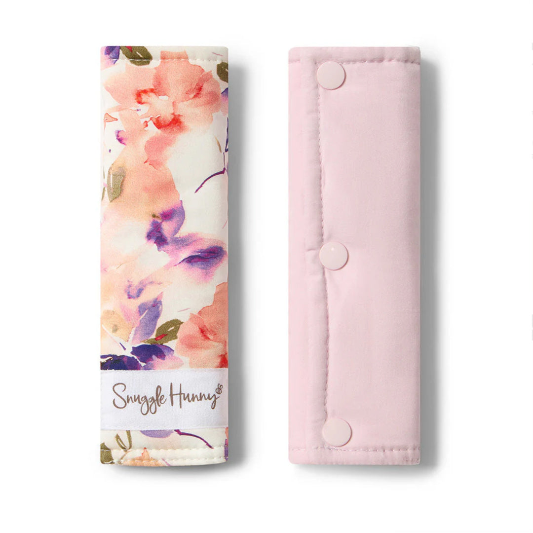 SNUGGLE HUNNY UNIVERSAL REVERSIBLE PRAM STRAP COVERS - BLUSHING BEAUTY