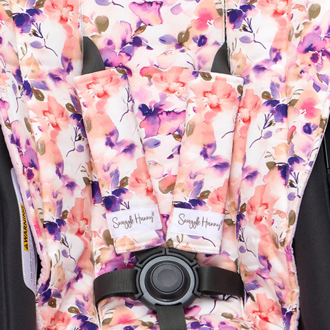SNUGGLE HUNNY UNIVERSAL REVERSIBLE PRAM STRAP COVERS - BLUSHING BEAUTY
