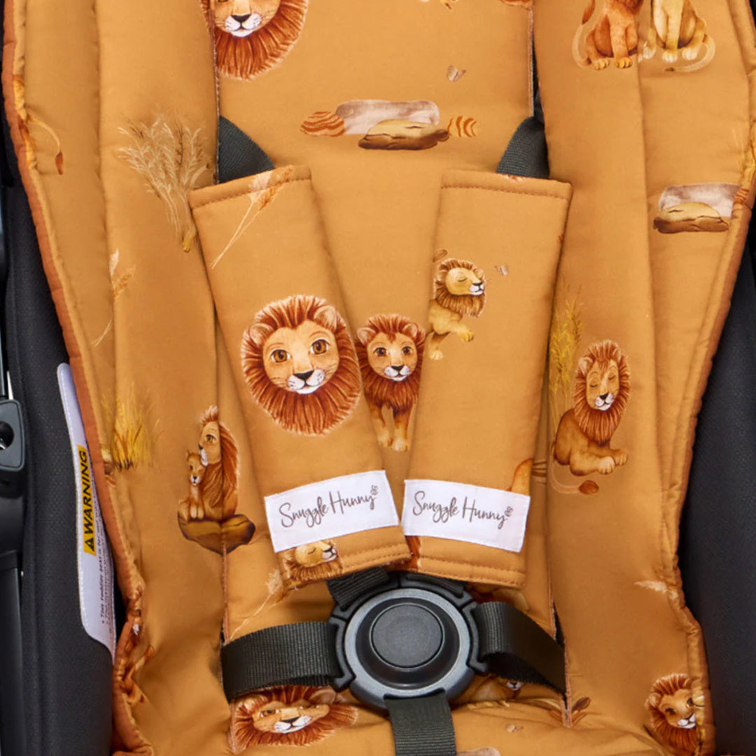 SNUGGLE HUNNY UNIVERSAL REVERSIBLE PRAM STRAP COVERS - ROAR