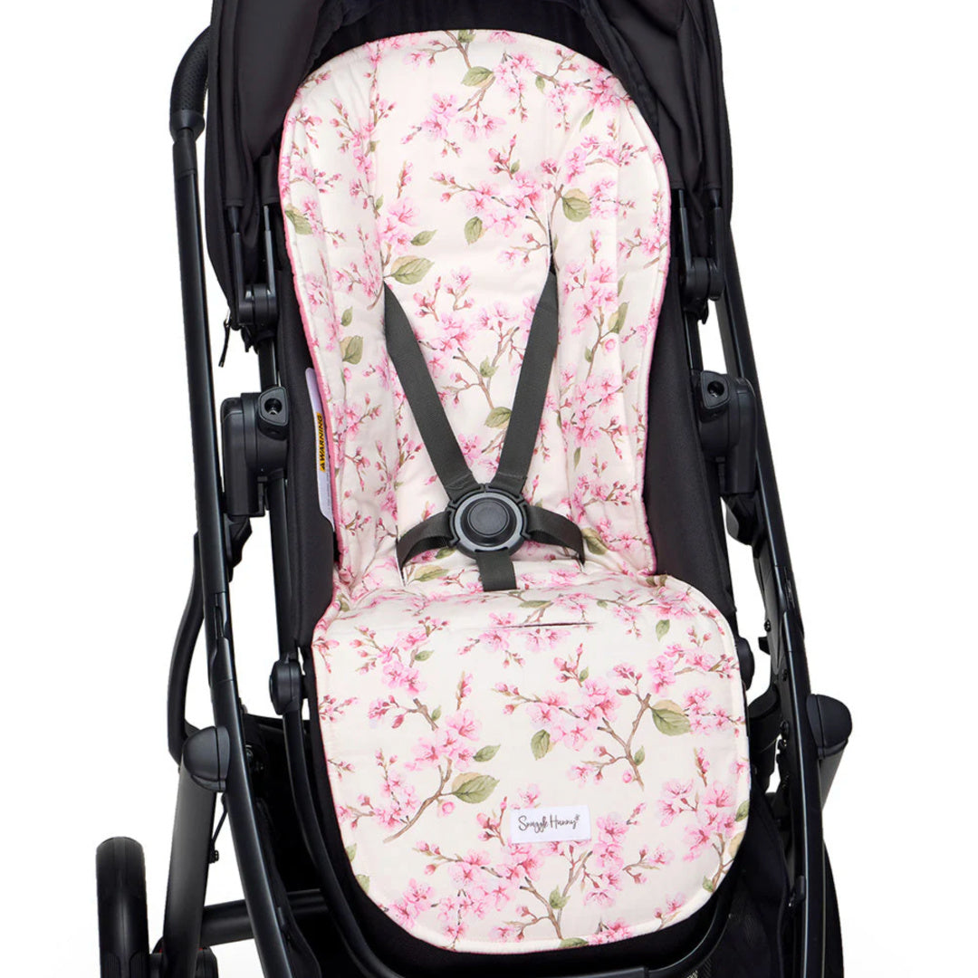 SNUGGLE HUNNY UNIVERSAL ORGANIC PRAM LINER - CHERRY BLOSSOM
