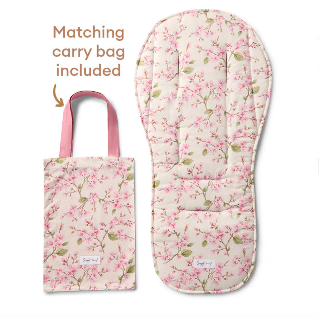 SNUGGLE HUNNY UNIVERSAL ORGANIC PRAM LINER - CHERRY BLOSSOM