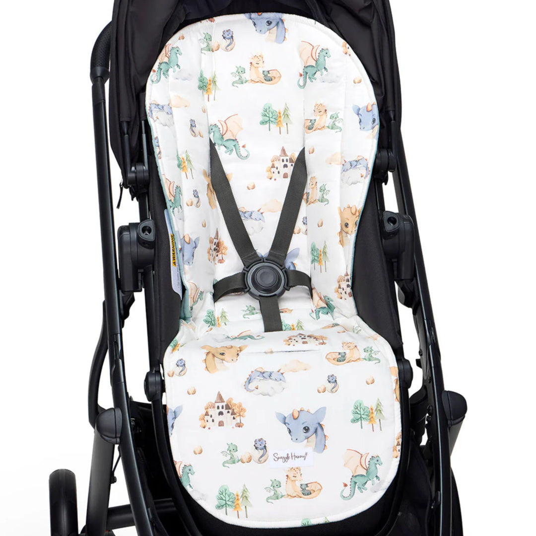 SNUGGLE HUNNY UNIVERSAL ORGANIC PRAM LINER - DRAGON