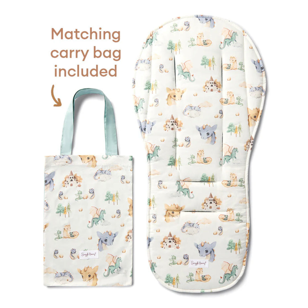 SNUGGLE HUNNY UNIVERSAL ORGANIC PRAM LINER - DRAGON