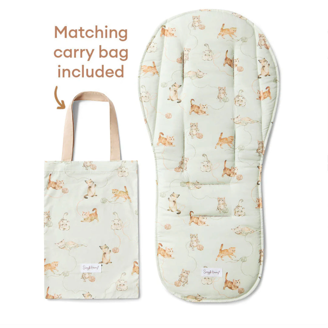 SNUGGLE HUNNY UNIVERSAL ORGANIC PRAM LINER - KITTENS