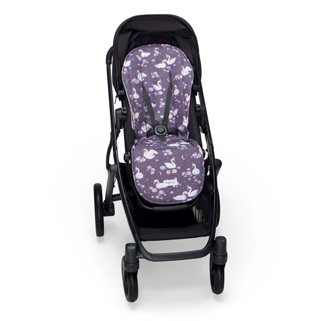 SNUGGLE HUNNY UNIVERSAL ORGANIC PRAM LINER - MIDNIGHT SWAN