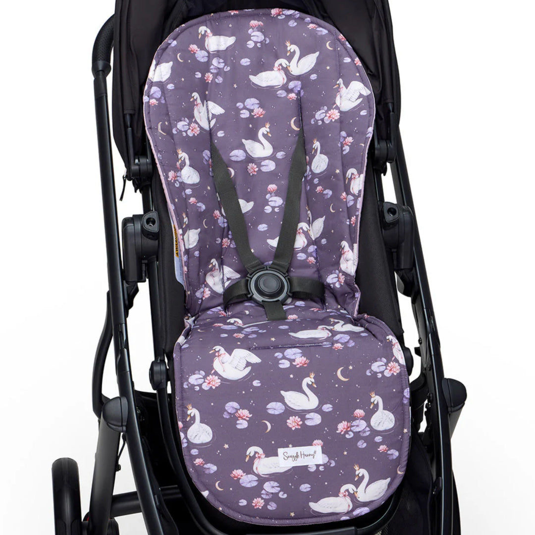 SNUGGLE HUNNY UNIVERSAL ORGANIC PRAM LINER - MIDNIGHT SWAN