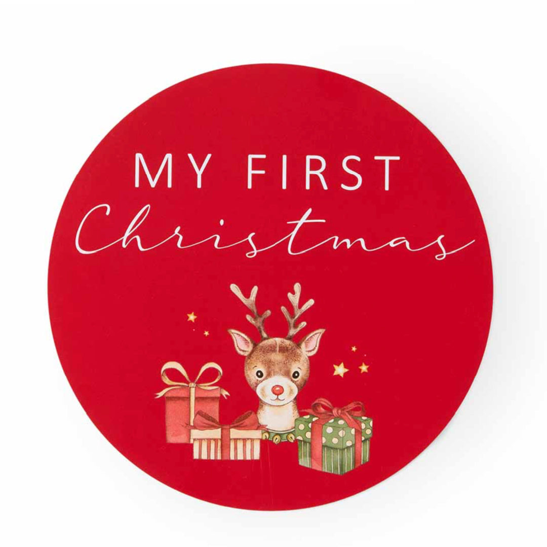 SNUGGLE HUNNY REVERSIBLE SINGLE MILESTONE CARDS - REINDEER