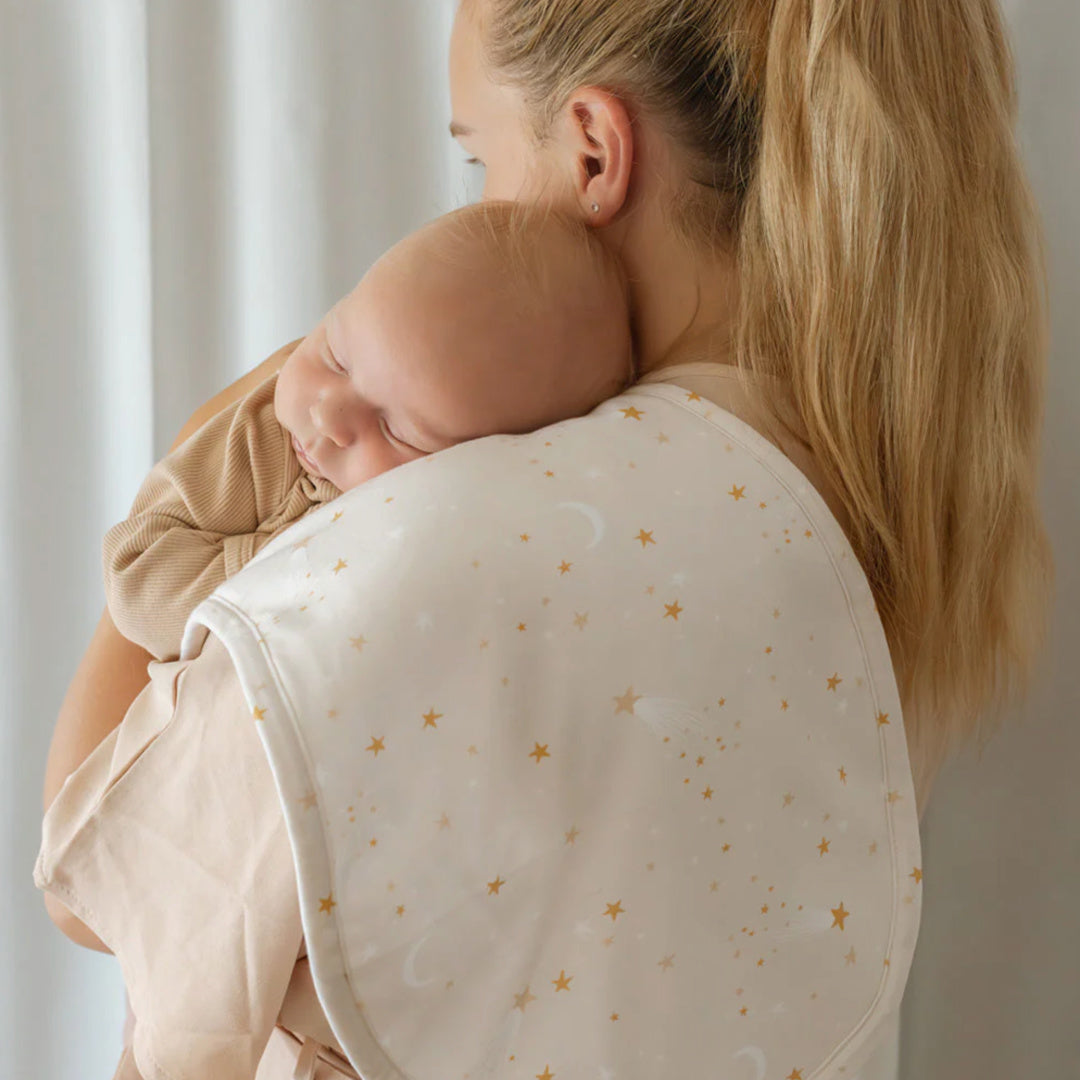 SNUGGLE HUNNY ORGANIC COTTON BURP CLOTH - STARDUST