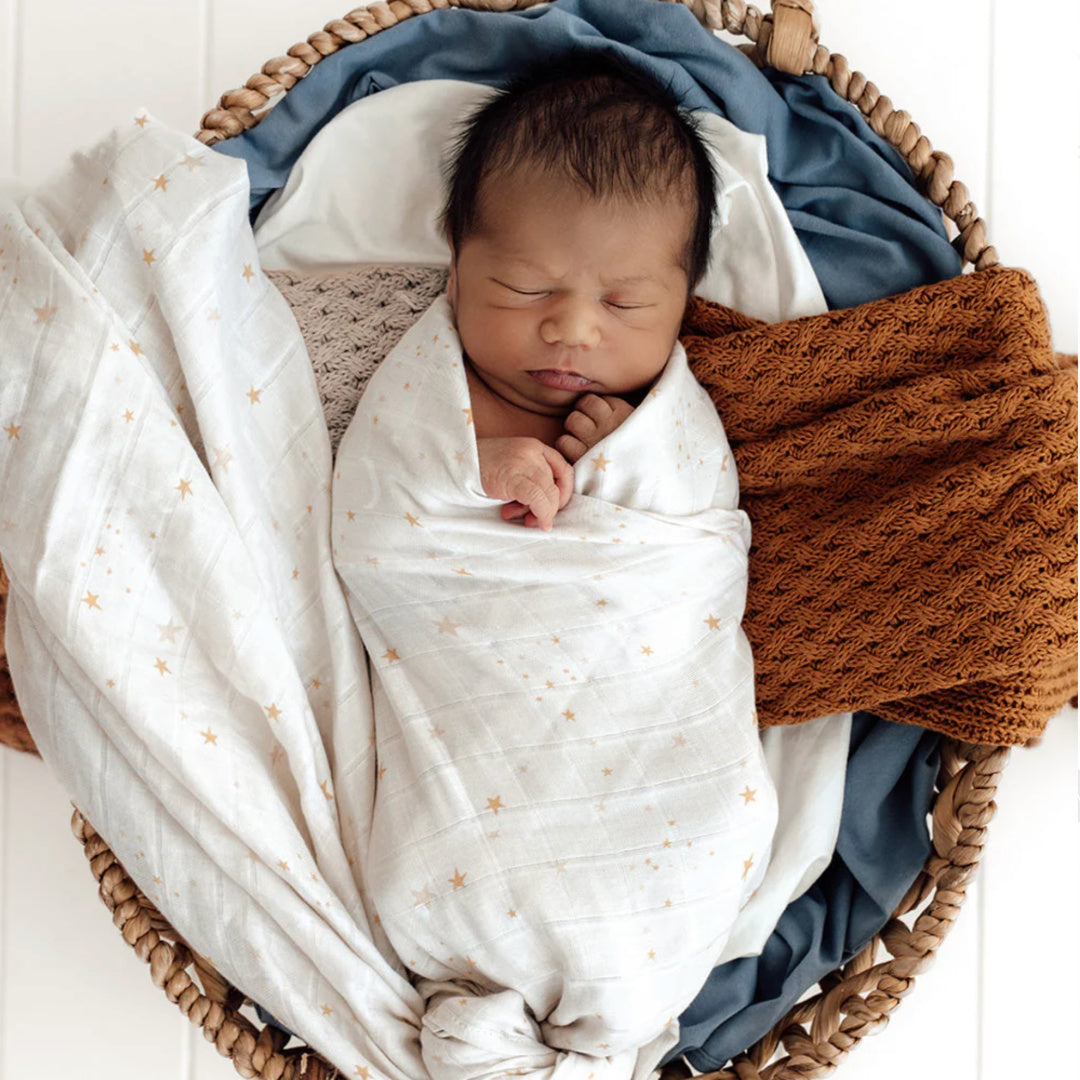 SNUGGLE HUNNY ORGANIC MUSLIN WRAP - STARDUST