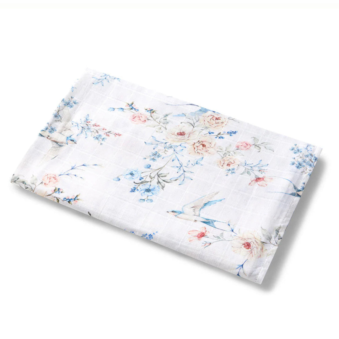 SNUGGLE HUNNY ORGANIC MUSLIN WRAP - SWEET SWALLOWS
