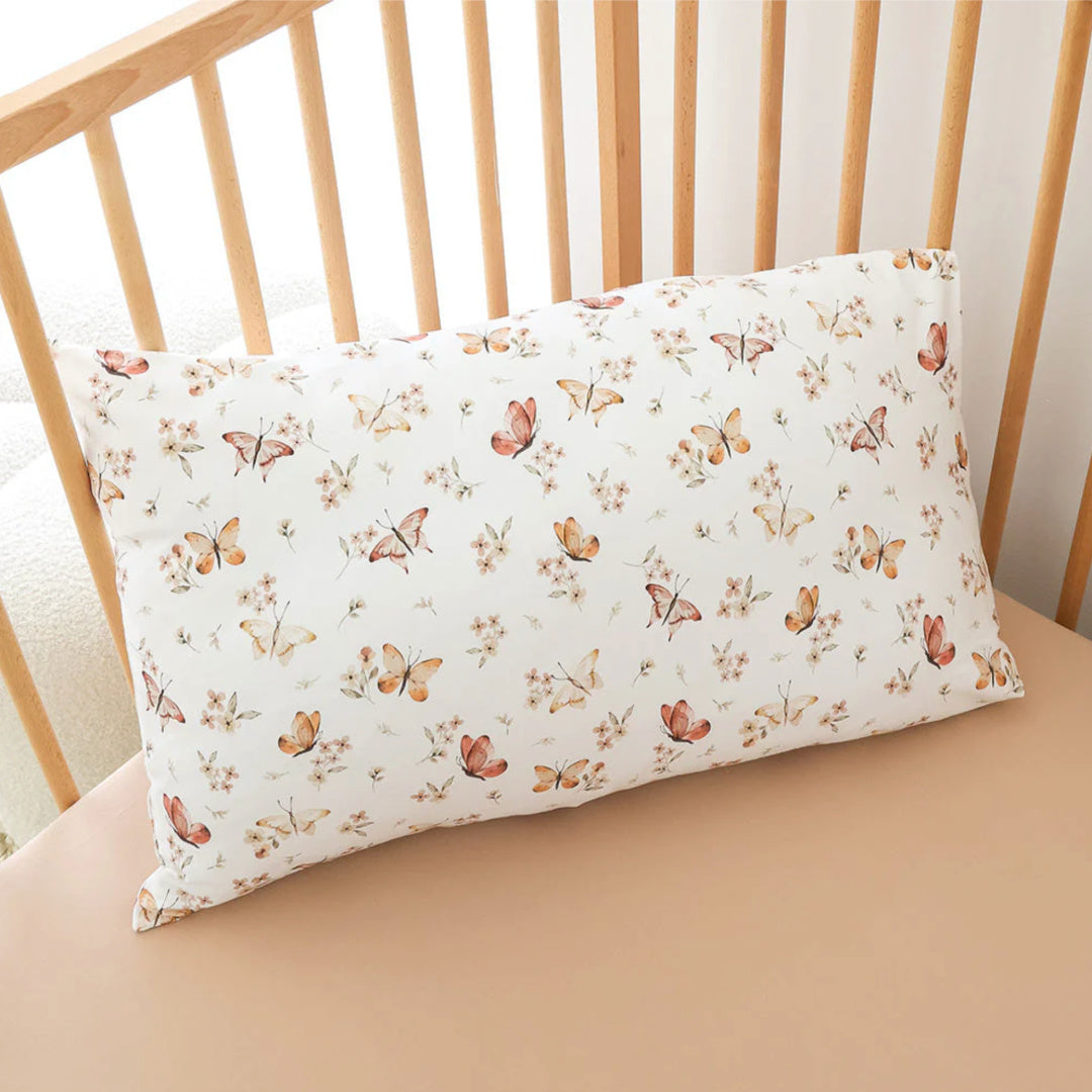 SNUGGLE HUNNY ORGANIC COTTON TODDLER PILLOWCASE - BUTTERFLY