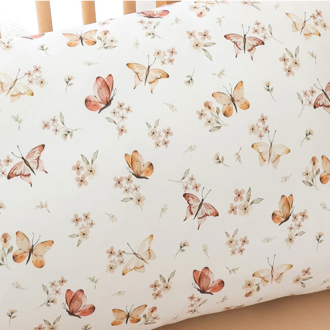 SNUGGLE HUNNY ORGANIC COTTON TODDLER PILLOWCASE - BUTTERFLY