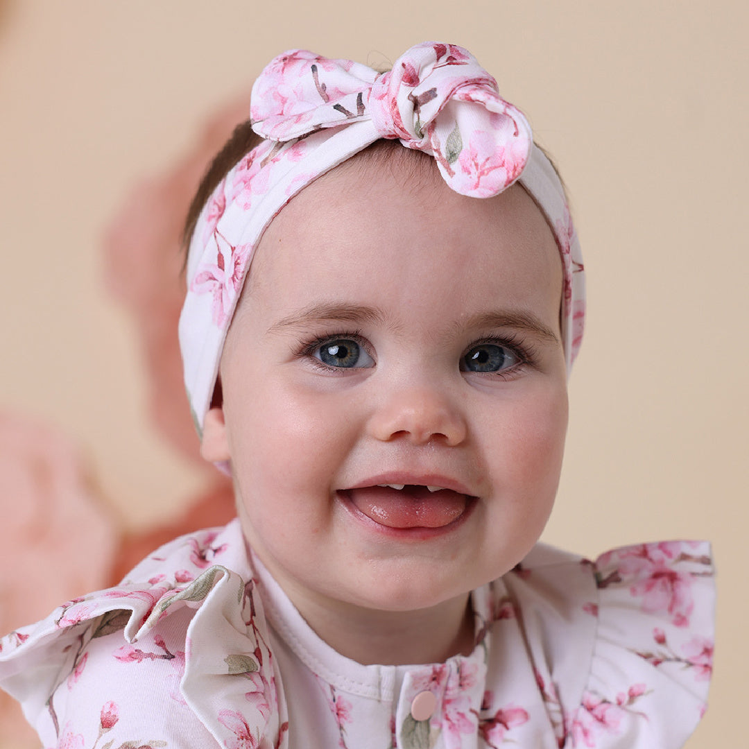 SNUGGLE HUNNY ORGANIC TOPKNOT - CHERRY BLOSSOM