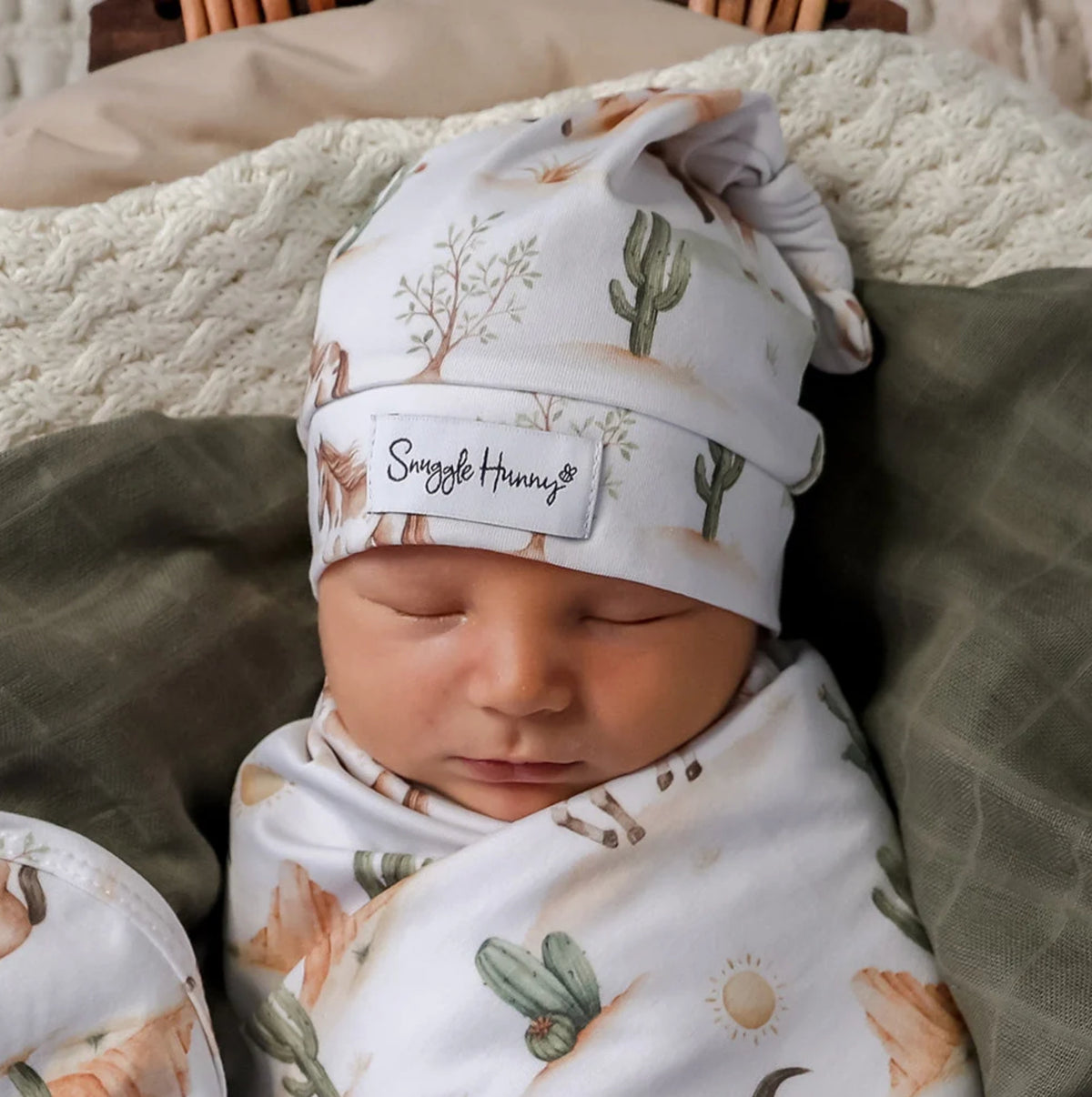 Snugge Hunny Wild Horses Organic Knotted Beanie