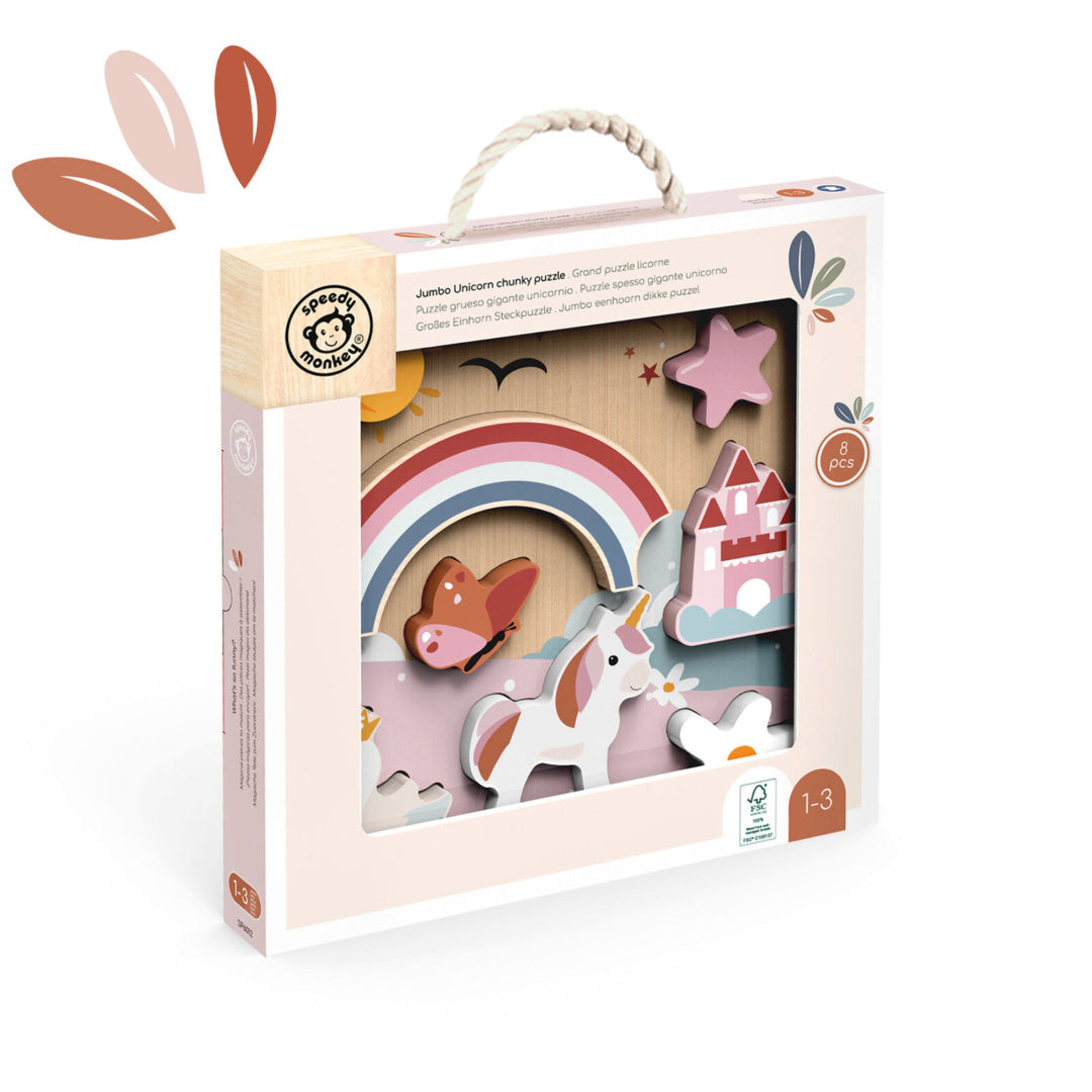 SPEEDY MONKEY UNICORN CHUNKY PUZZLE