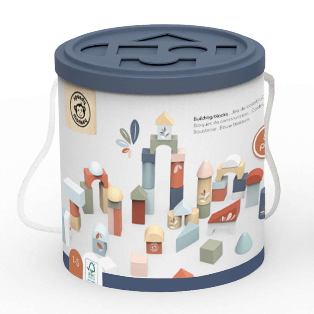 SPEEDY MONKEY BUILDING BLOCKS - 50 PCE SET