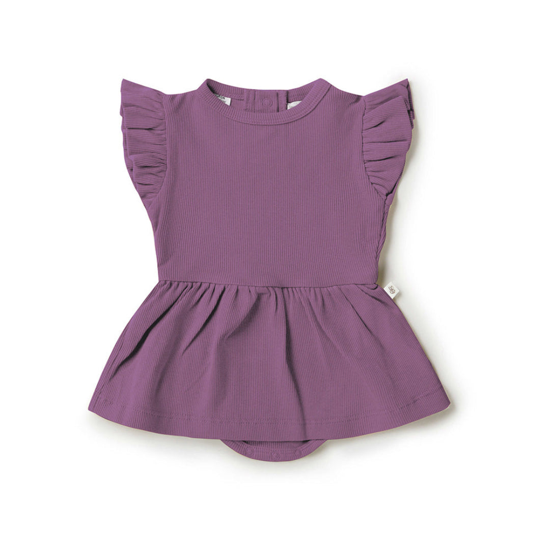 SNUGGLE HUNNY ORGANIC DRESS - MULBERRY