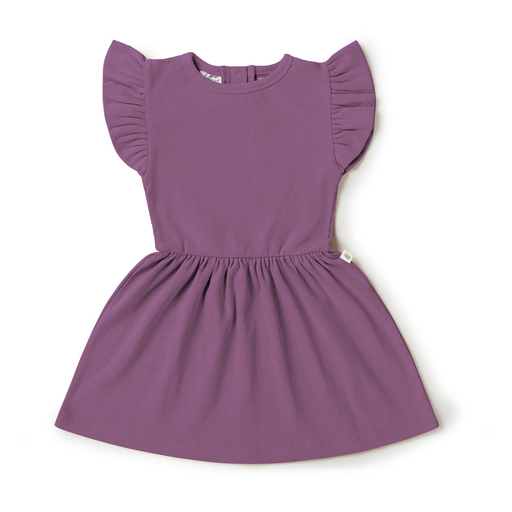SNUGGLE HUNNY ORGANIC DRESS - MULBERRY
