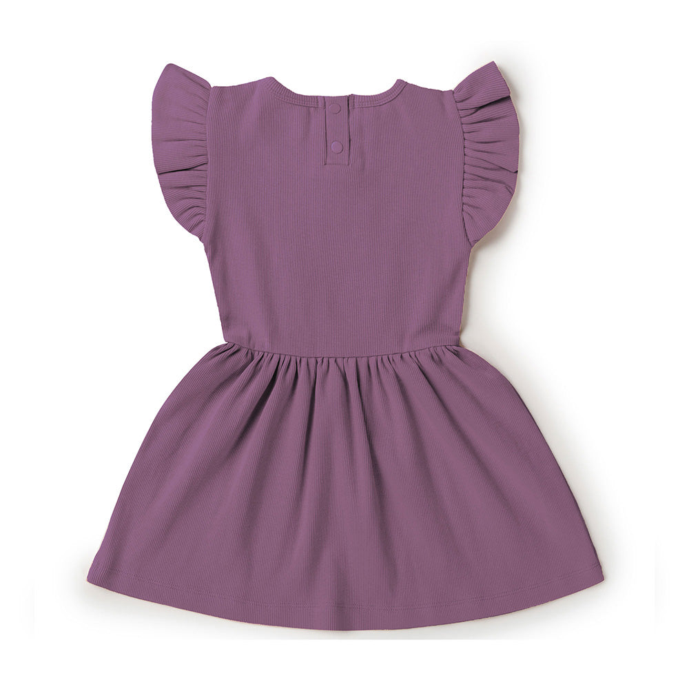 SNUGGLE HUNNY ORGANIC DRESS - MULBERRY