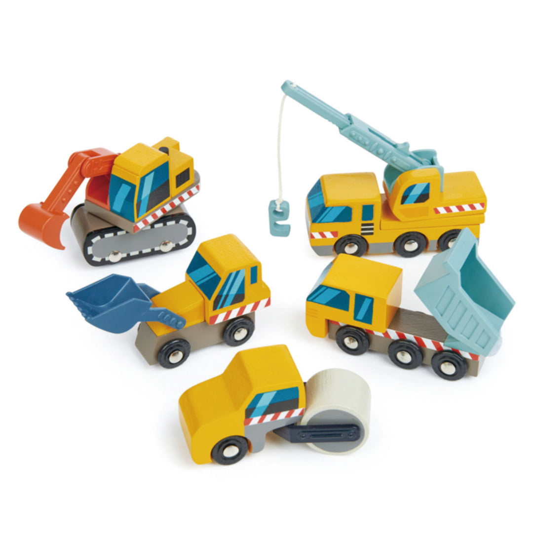 TENDER LEAF WOODEN CONSTRUCTION CAR SET