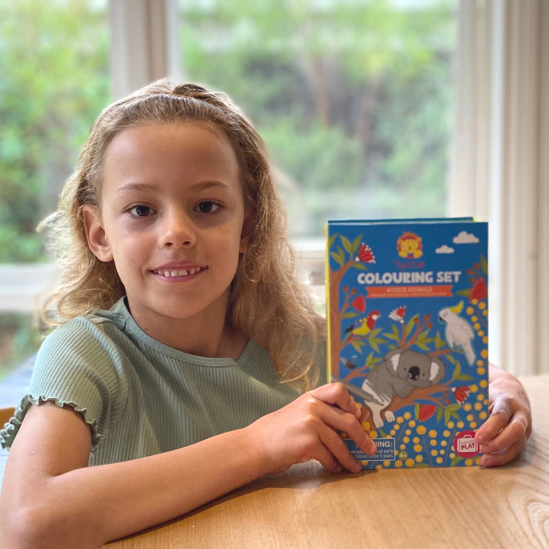 TIGER TRIBE COLOURING SET - AUSSIE ANIMALS