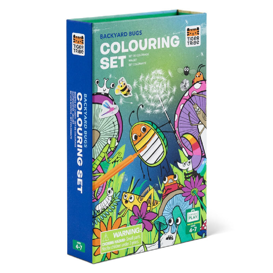 TIGER TRIBE COLOURING SET - BACKYARD BUGS