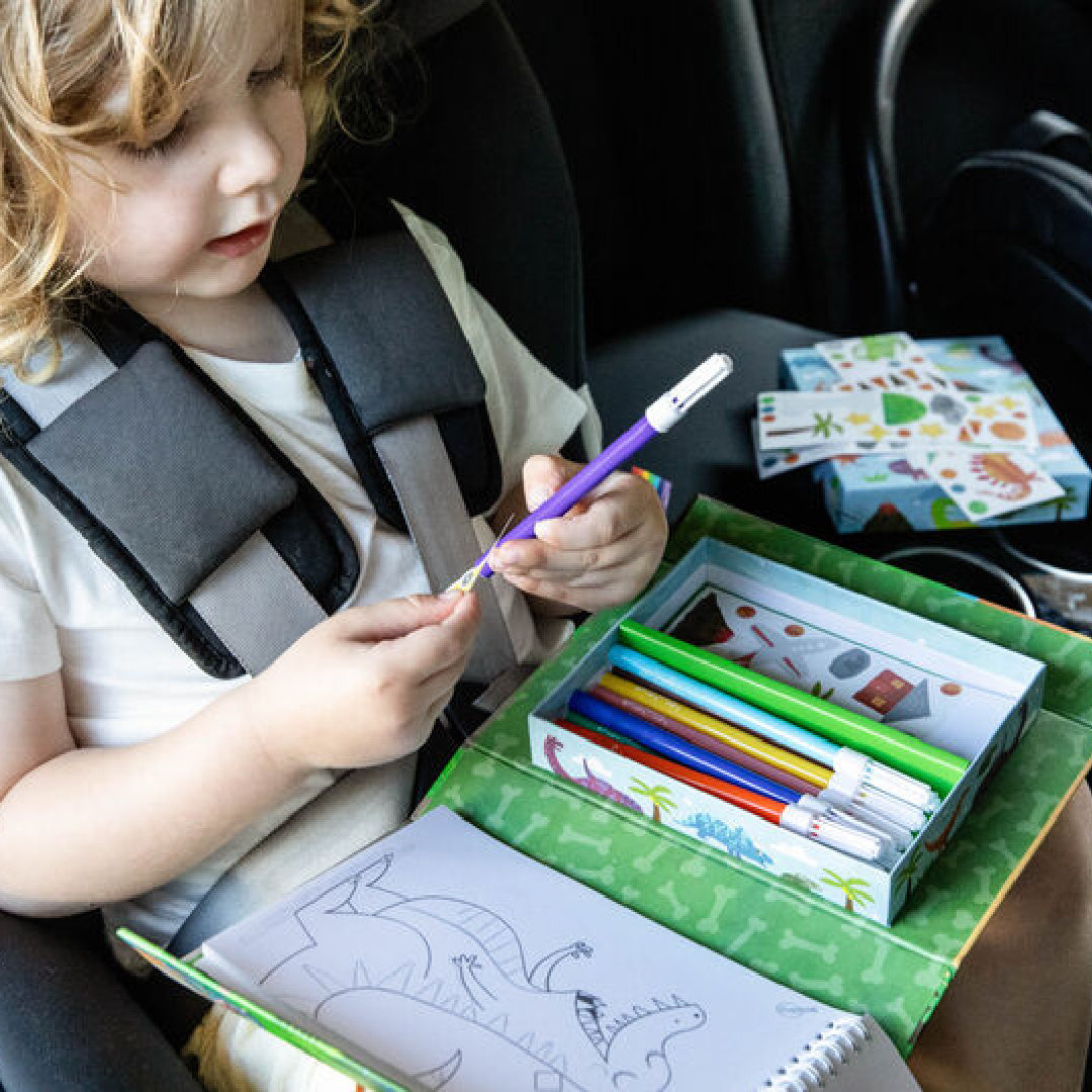 TIGER TRIBE COLOURING SET - DINOSAUR